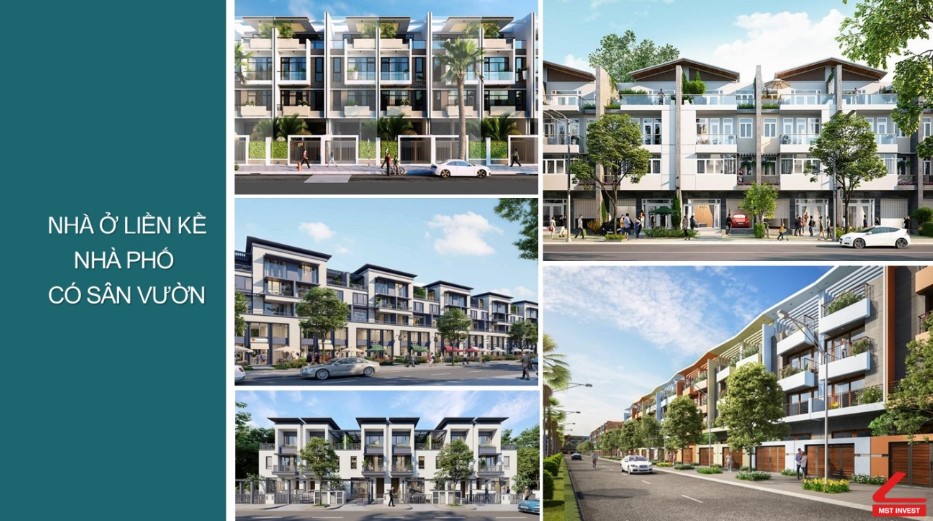 Hình ảnh 2: Phối cảnh chi tiết phân khu nhà phố có sân vườn